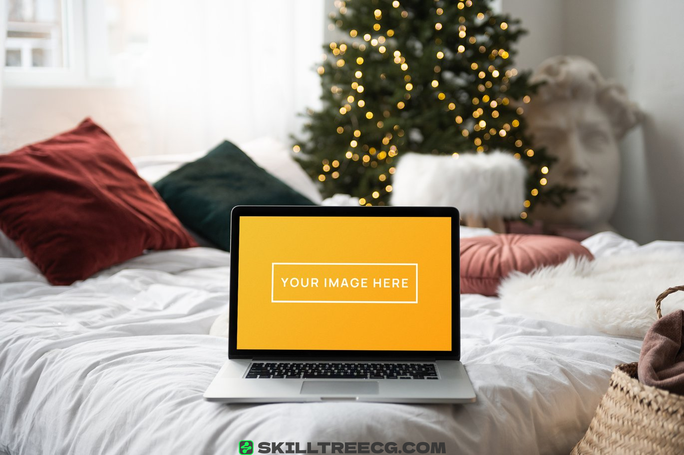 图片[3]-MacBook Pro Cozy Home Office Christmas Mockup（208758）-技能树